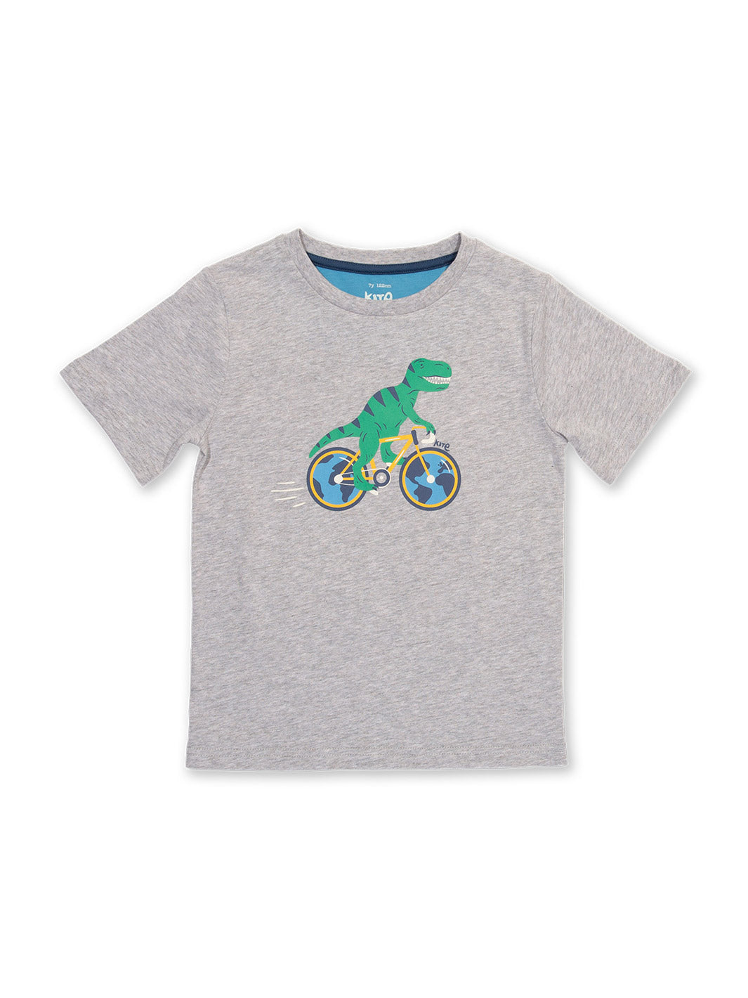 Kinder T-Shirt Dino auf Fahrrad