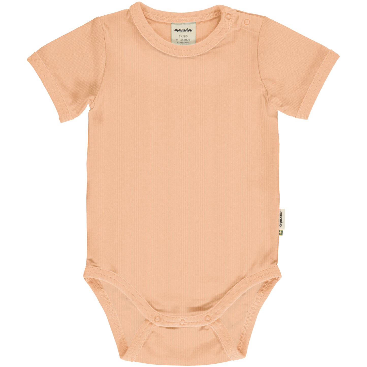 Baby Sommerbody kurzarm, apricot pastell