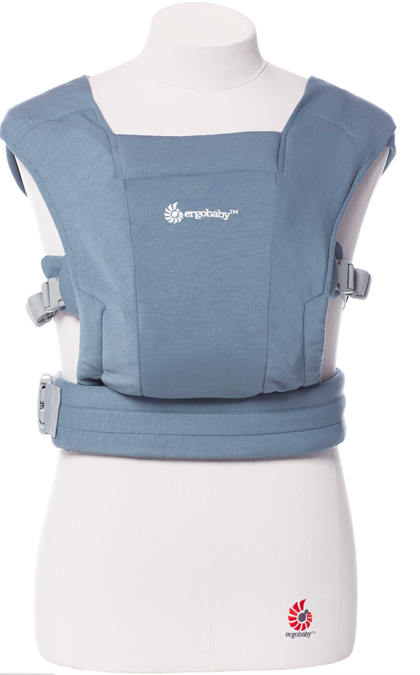 Babytrage Embrace Soft Knit Fullbuckle Oxford blue - ohne Binden