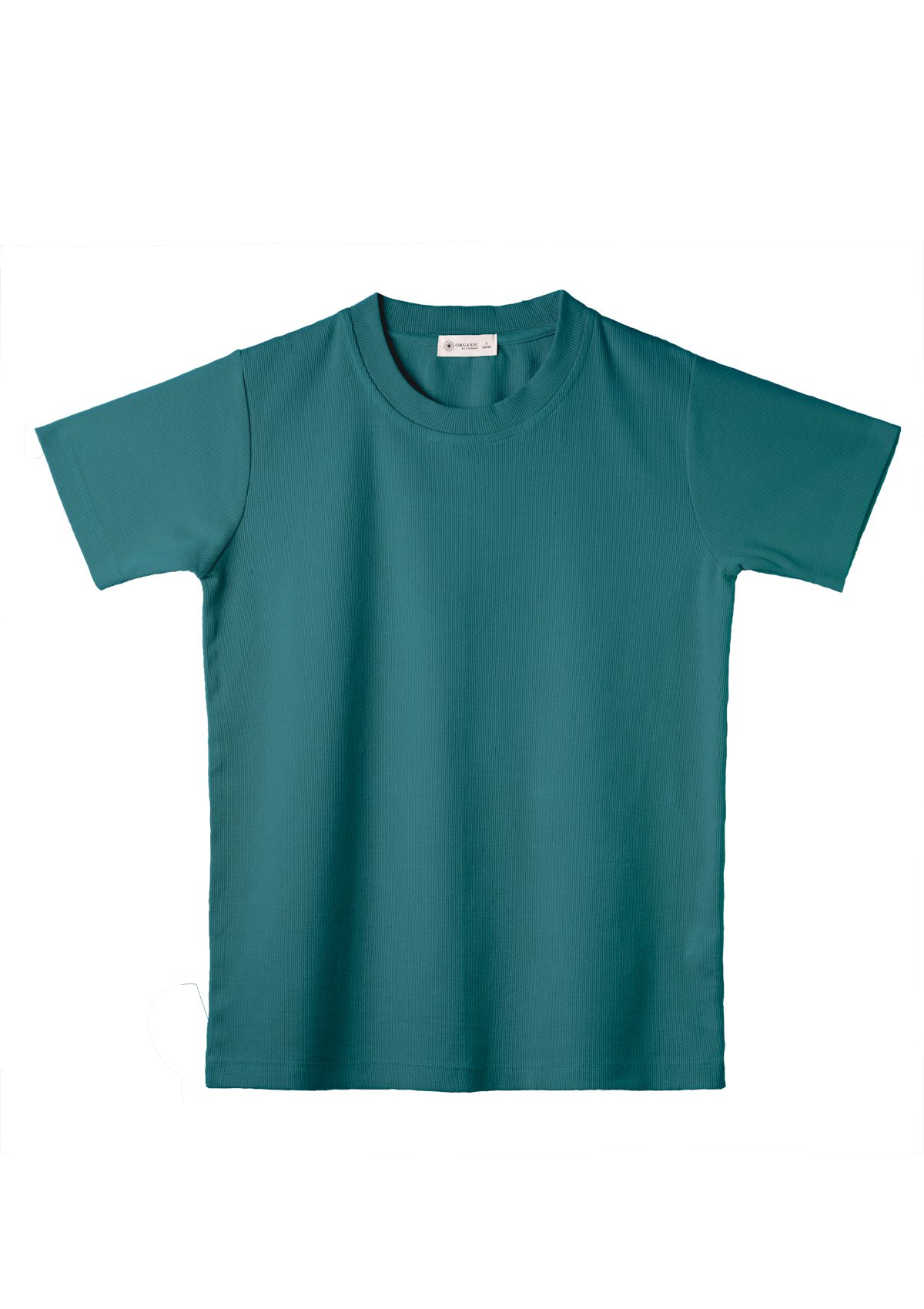 Ripp T- Shirt für Mädchen und Jungen smaragdgrün