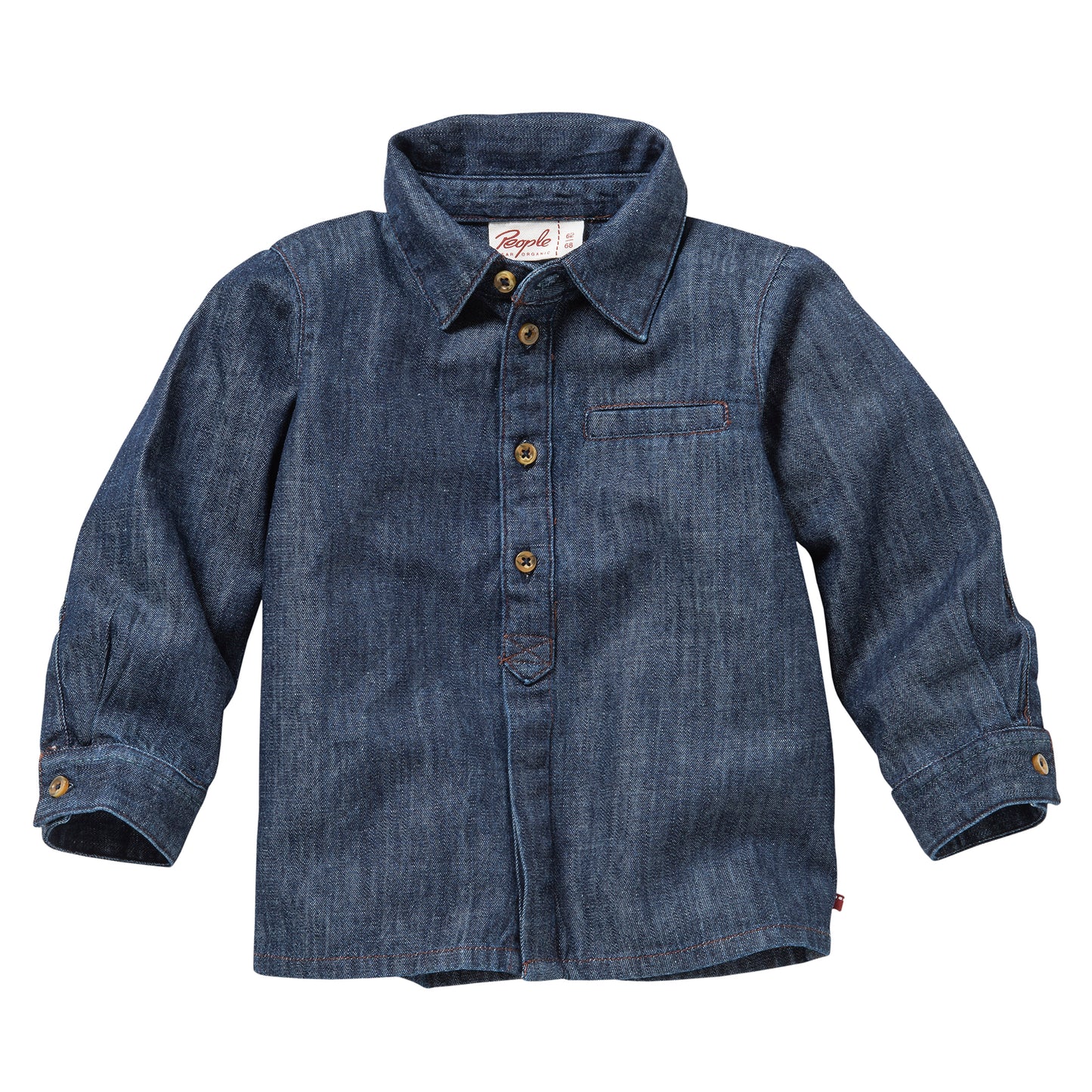 Baby weiches schickes Jeans Hemd blau Melange