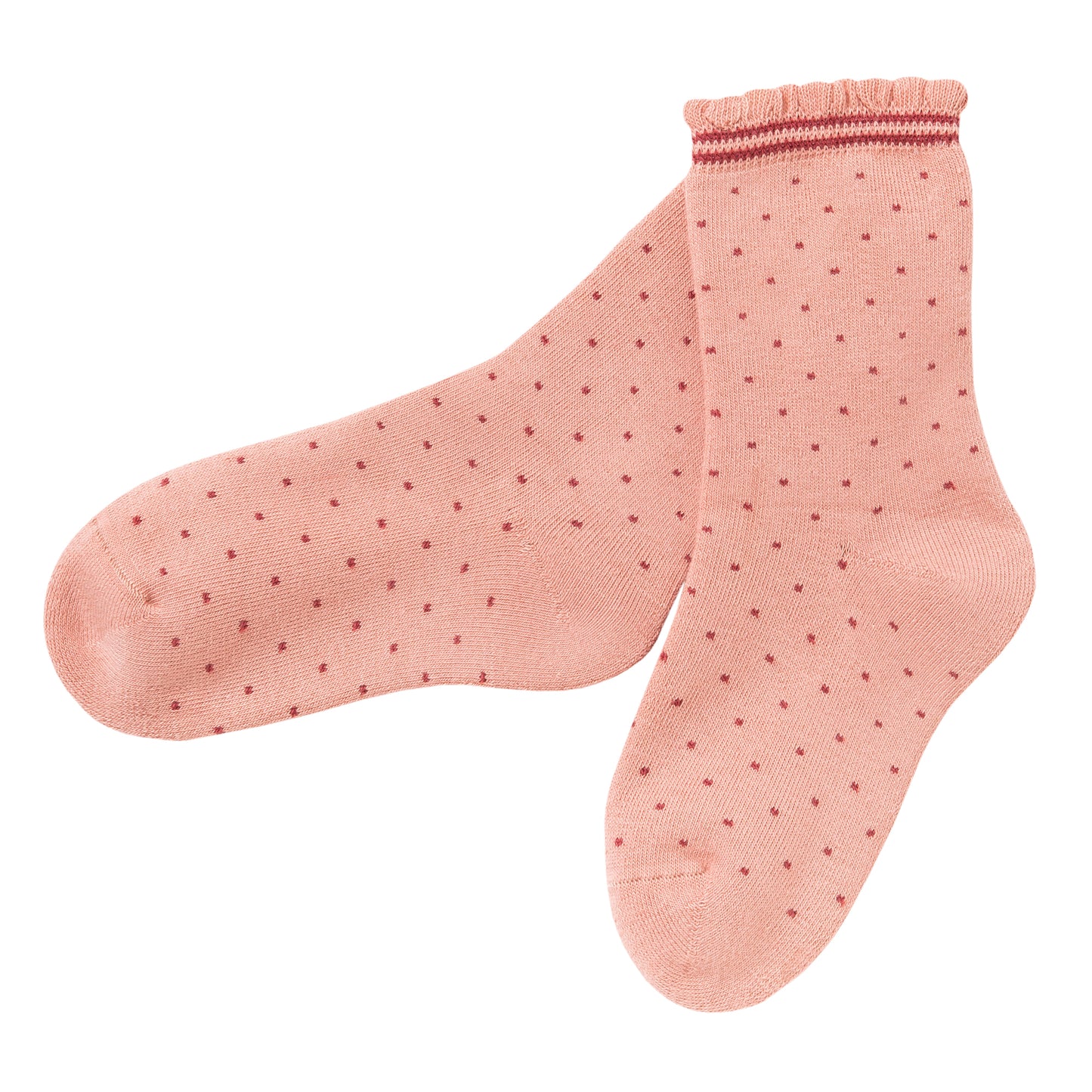 Kinder Frottee Socken Pünktchen rosa