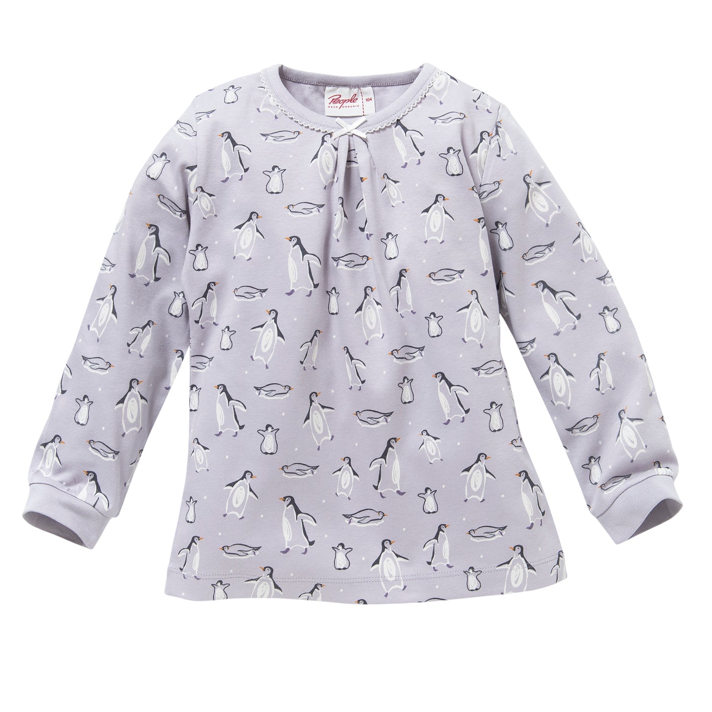 Kinder Pyjama Pinguine Lavendel