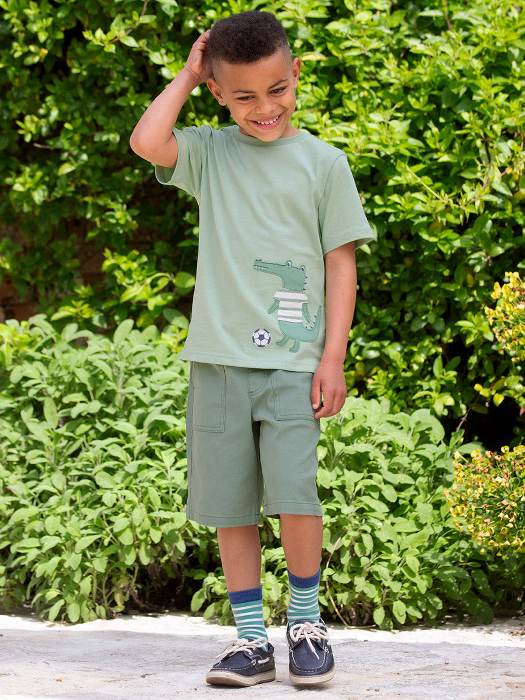 Kinder Yacht Short Salbei