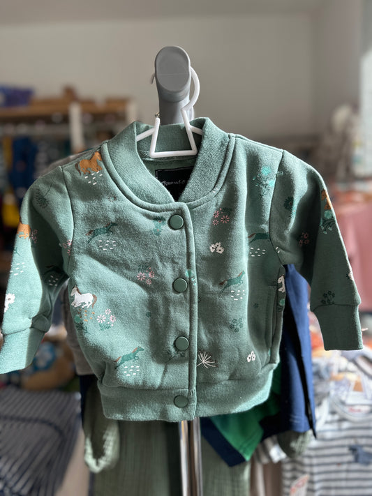 Baby College Jacke Dino Grau