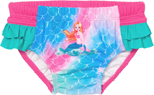 Meerjungfrau Babyschwimmwindel mit UV-Schutz