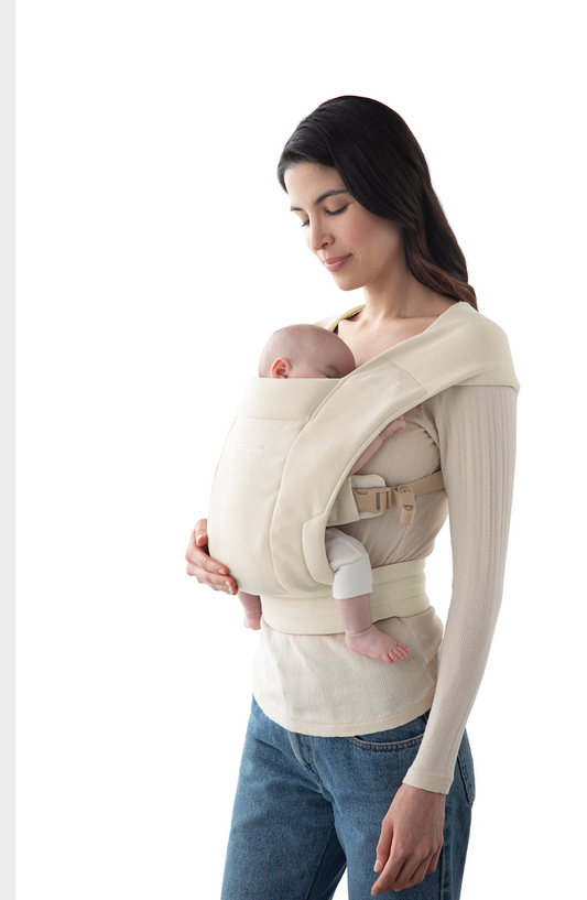Babytrage Embrace Soft Knit Fullbuckle cream - ohne Binden