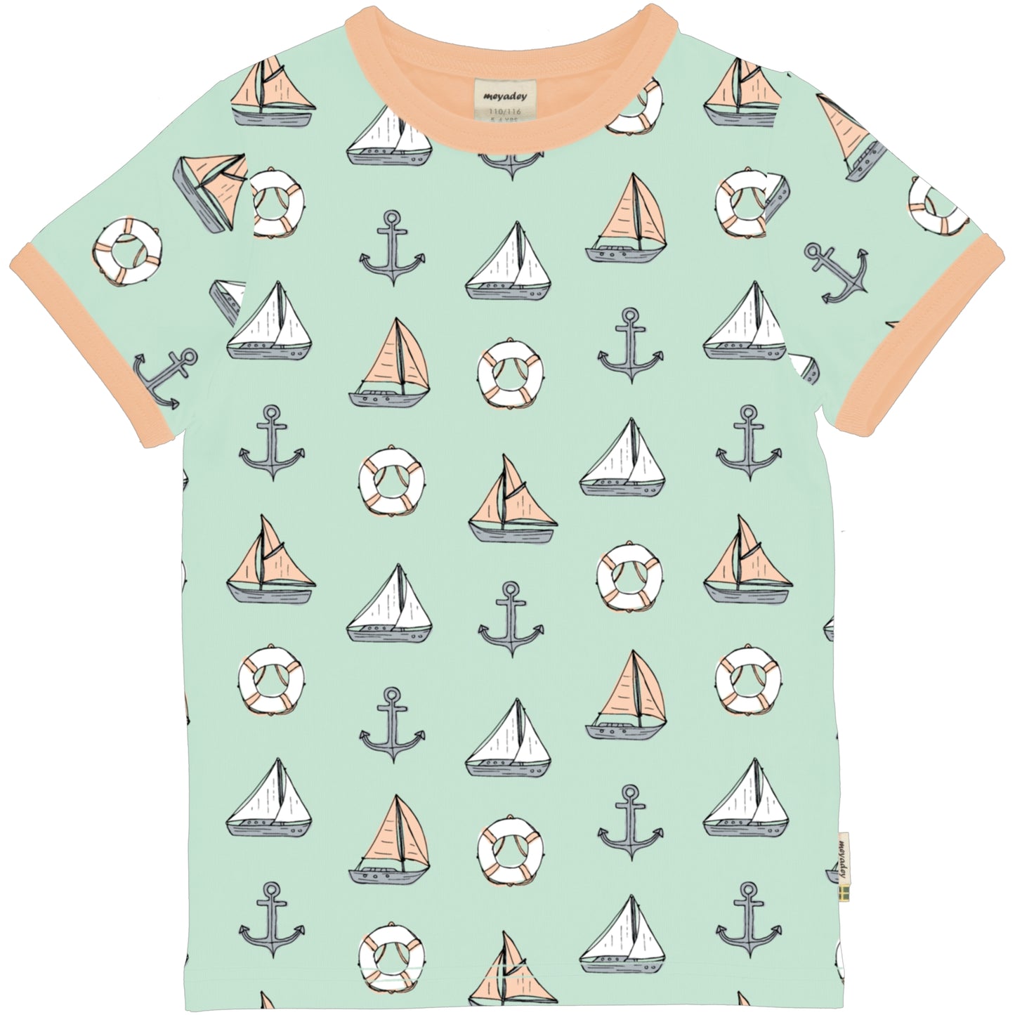 Kinder Sommer T-Shirt Strand Segelboote